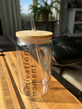 Load image into Gallery viewer, motivation moment.™ glass tumbler
